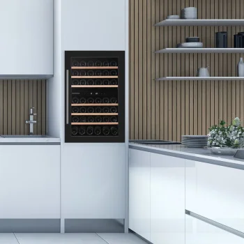 Dunavox vinski frižider potpuno ugradni dvozonski DAB-42.117DB-1